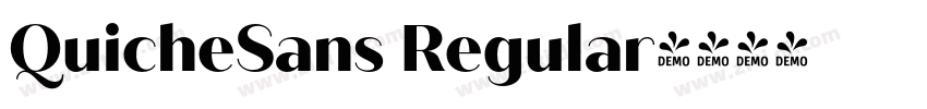 QuicheSans Regular字体转换
